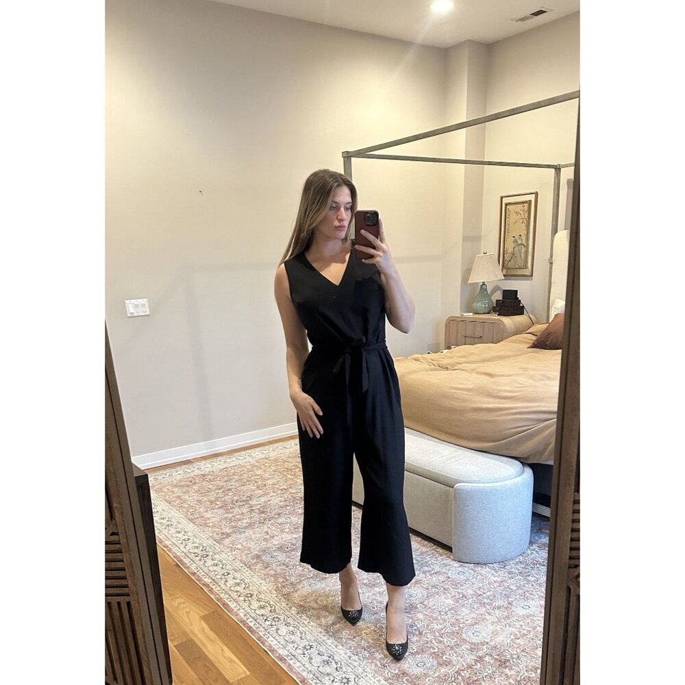 Karl Lagerfeld Paris Black Tank Jumpsuit Size 16